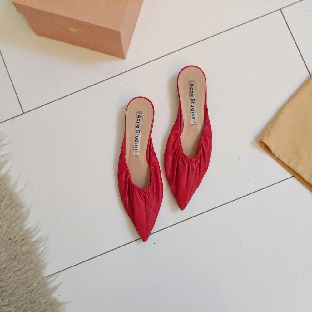 Acne Studio Lamb's Leather Slides